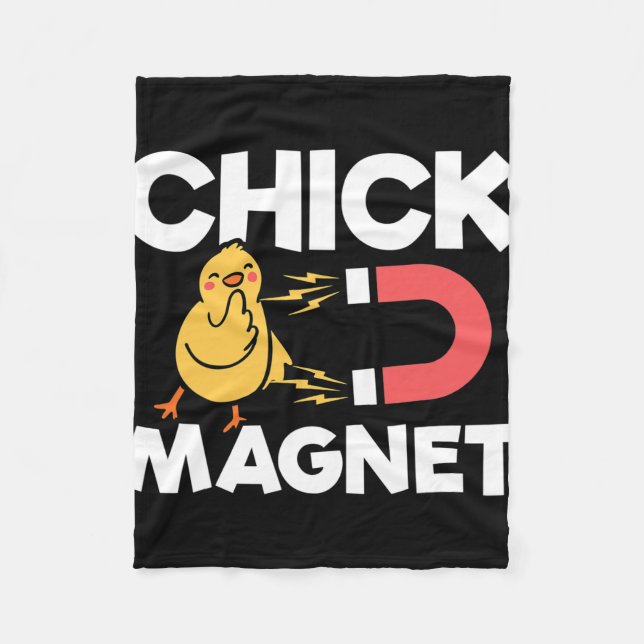 Couverture Polaire Aimant à poulettes blague de Pâques poulets drôle  (Devant)
