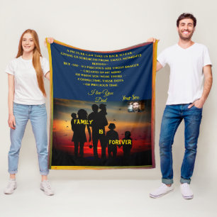 Couverture Polaire Aimé Un - Personnalisable Cadeau Moyenne Throw