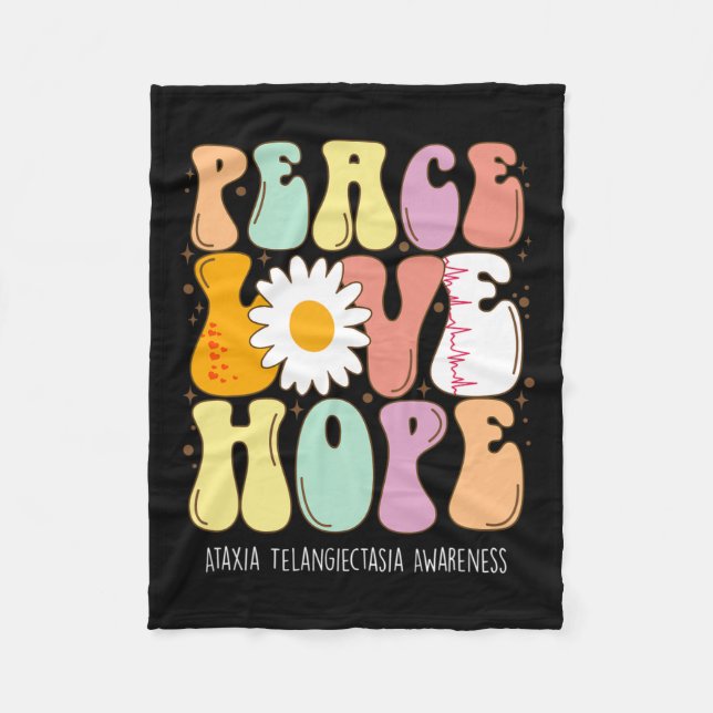 Couverture Polaire Aimer Hope Ataxia Telangiectasia (Devant)