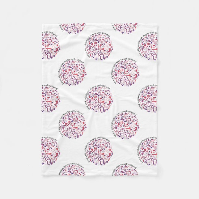 Couverture Polaire Aimer un microbiologiste (Devant)