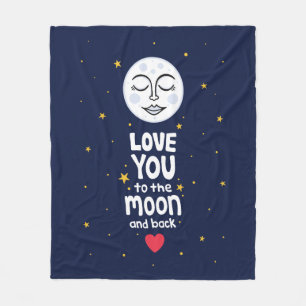 Couverture Polaire Aimez-vous à la Lune et retour
