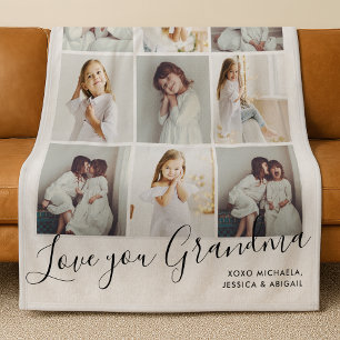 Couverture Polaire Aimez-vous grand-mère 9-Photo