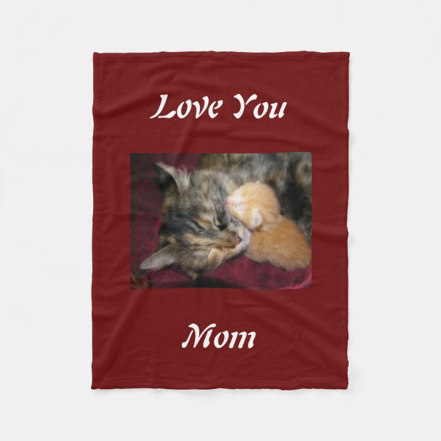 Couverture Polaire Aimez-vous maman (Devant)