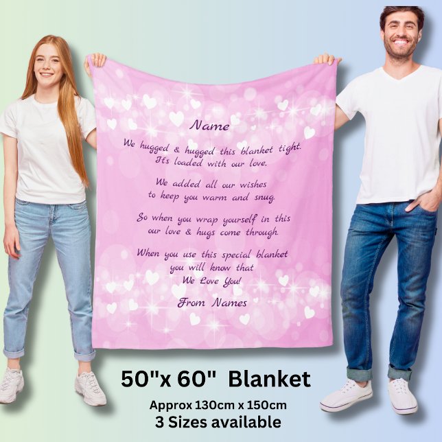 Couverture Polaire Ajouter Des Noms, Changer N'Importe Quel Texte Que (Créateur téléchargé)