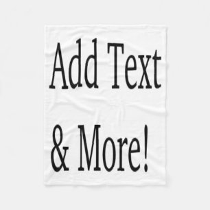 Couverture Polaire Ajouter du texte et plus ! Customisez votre propre