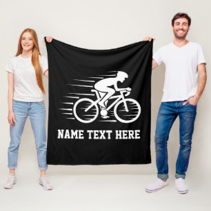 Couverture Polaire Ajouter le nom / texte Bicycle Speed Rider Racer b