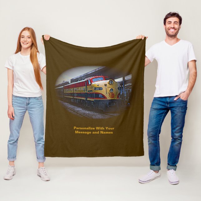 Couverture Polaire Ajouter un message et des noms, Moteur de train di (En situation)