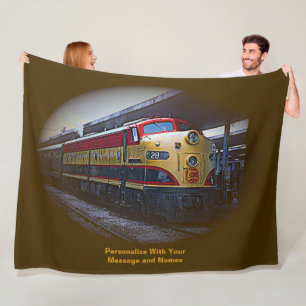 Couverture Polaire Ajouter un message et des noms, Moteur de train di