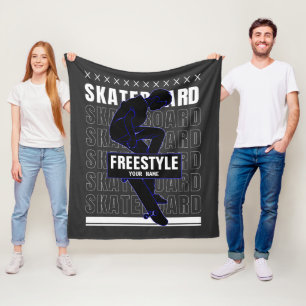 Couverture Polaire Ajouter un nom Changer le texte Freestyle Skateboa