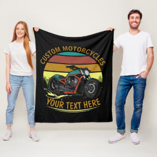 Couverture Polaire Ajouter un nom Modifier le texte Vintage Rainbow M