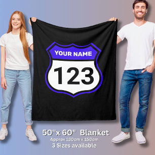 Couverture Polaire Ajouter un nom Votre numéro Racing Identification