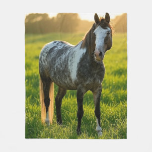 Couverture Polaire Ajouter une photo de cheval Personnaliser