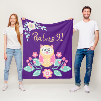 Couverture Polaire Ajouter Votre Écriture - Blanche Foi Fleece, 50"x6