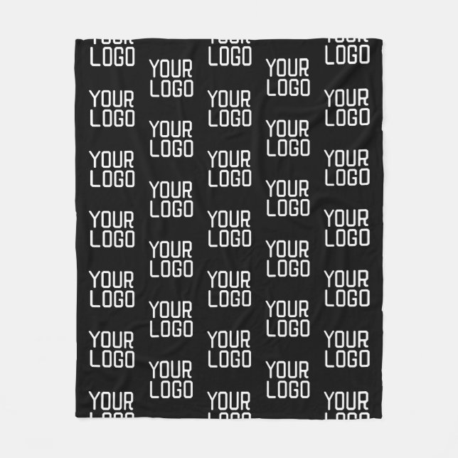 Couverture Polaire Ajouter votre logo Répéter Motif Modèle modifiable (Devant)