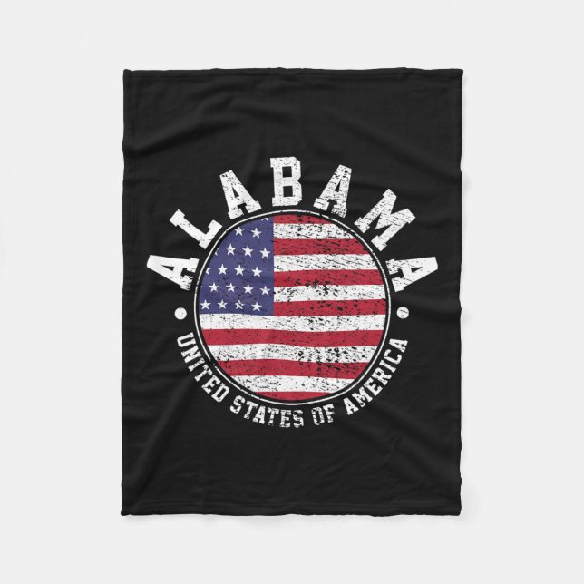 Couverture Polaire Alabama Vintage (Devant)