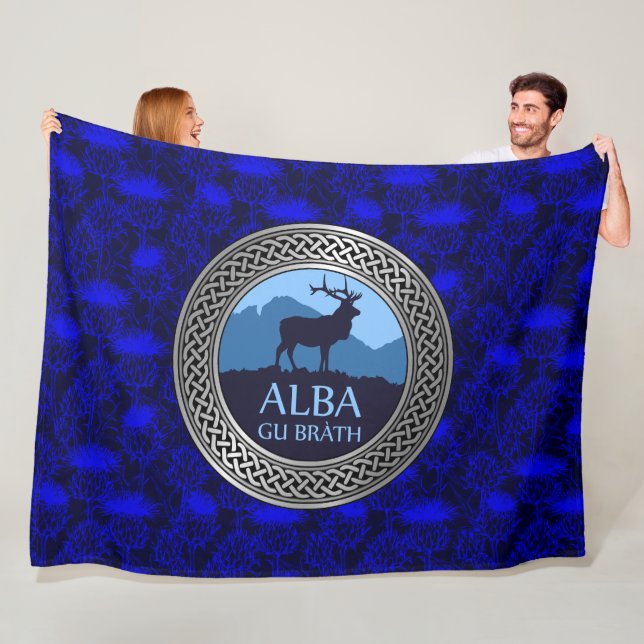Couverture Polaire Alba Gu Brath Knot Blanche polaire (En situation)