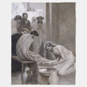 Couverture Polaire Albert Edelfeel - Jésus Laver les pieds des discip