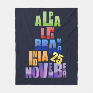 Couverture Polaire Albin 25 Alphabet phonétique