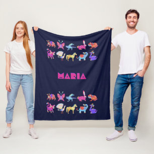 Couverture Polaire Alebrije Blanket personnalisée Animaux d'art mexic