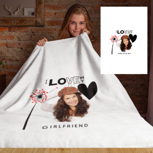 Couverture Polaire Alerte de la copine HOTTEST ! Photo I Love My GF A