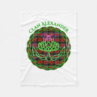 Couverture Polaire Alexander Scottish Tartan Celtic Thistle