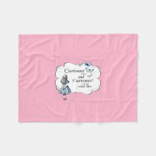 Couverture Polaire Alice au pays des merveilles Cuisine rose