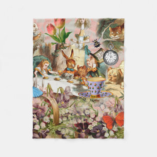 Couverture Polaire Alice au pays des merveilles Thé dansant Art