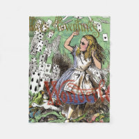 alice cartes d'aventure merveilleux chapeau lapin