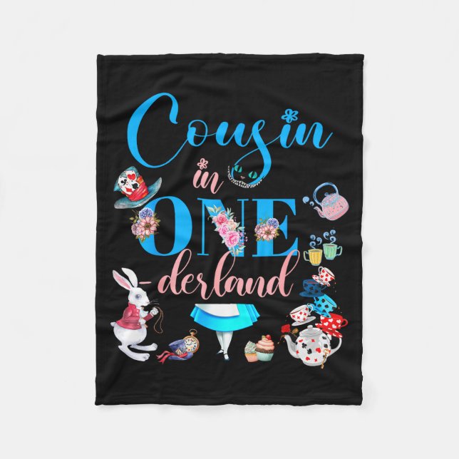 Couverture Polaire Alice In Onederland Family Cousin Of The Birthday  (Devant)