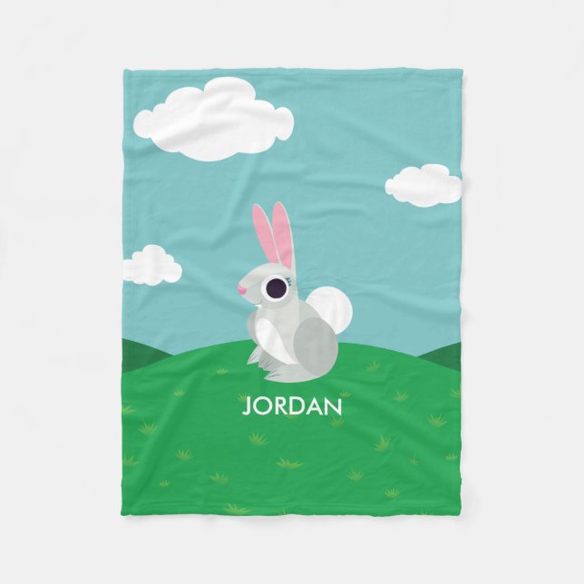 Couverture Polaire Alice le lapin (Devant)