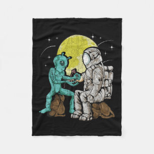 Couverture Polaire Alien Astronaute Tattoo Vintage Tattoo Artis