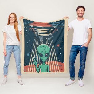 Couverture Polaire Alien UFO