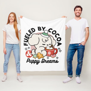 Couverture Polaire Alimenté par le cacao et les Rêves de chiots - Chi