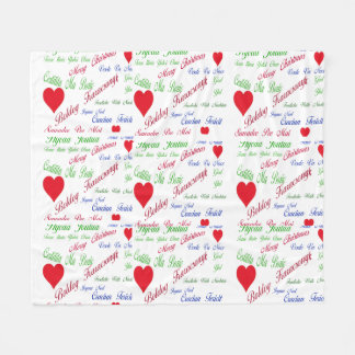 Couverture Polaire All the World, Many languages for Merry Christmas