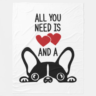 Couverture Polaire All You Need Boston Terrier