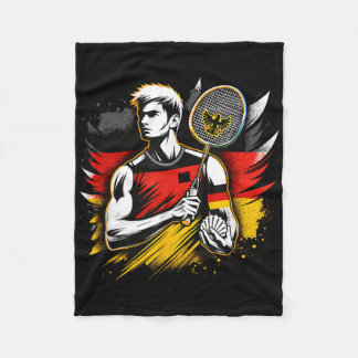 Couverture Polaire Allemagne Badminton Enthousiaste Racket Shutt