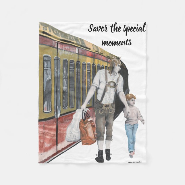 Couverture Polaire Allemand Elf Berlin Shopping Imaginaire Art Blanke (Devant)