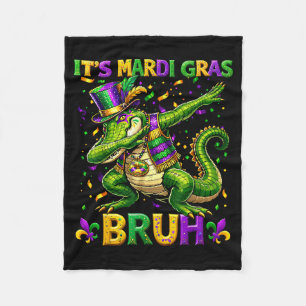 Couverture Polaire Alligator Dabbing Bruh Mardi Gras Carnaval Adolesc