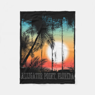 Couverture Polaire Alligator Point Floride Plage Palmiers Vacances Su