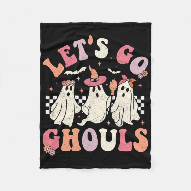 Couverture Polaire Allons Gouls Halloween Ghost Costume Ret (Devant)