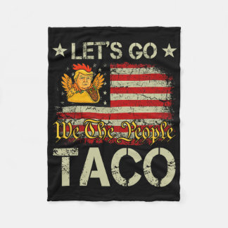 Couverture Polaire Allons Taco Drôle Trump Toujours Se Défile 3 
