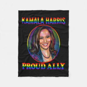 Couverture Polaire Ally Kamala Harris Notre Vp Lgbt Gay pride Drapeau