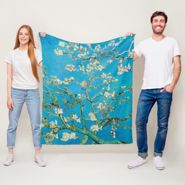 Couverture Polaire Almond Blossom, Vincent van Gogh (En situation)