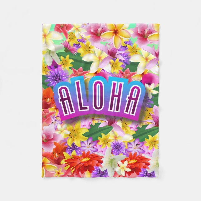Couverture Polaire Aloha d'Hawaï ! (Devant)