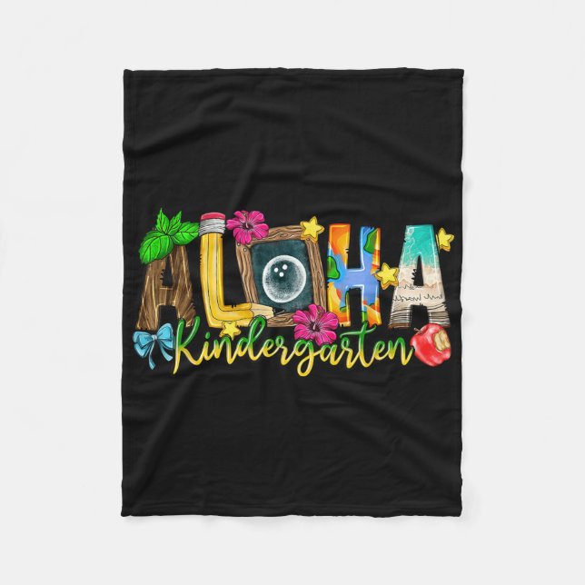 Couverture Polaire Aloha Kindergarten Enseignant Vie Summer Beach Vac (Devant)