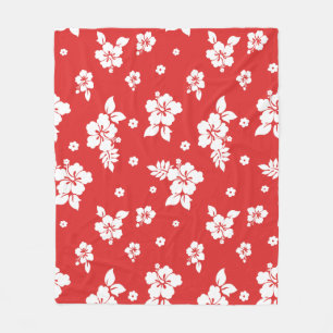 Couverture Polaire Aloha Red Classic Hawaiian Motif sans fil