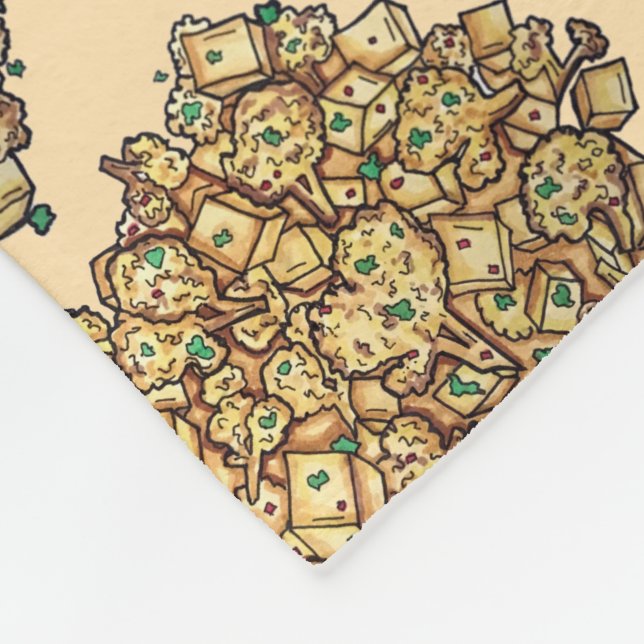 Couverture Polaire Aloo Gobi Pommes de terre Cauliflower cuisine indi (Coin)