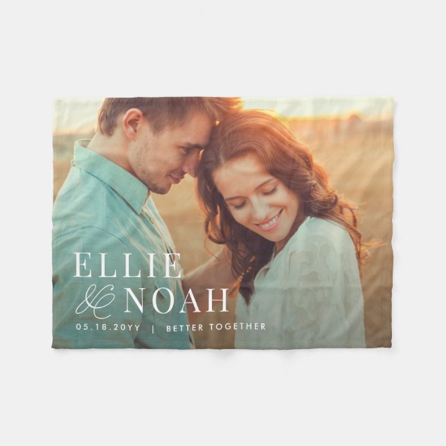 Couverture Polaire Alors In Love Personnalisé Couple Photo Blanket (Devant (Horizontal))