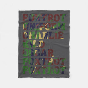 Couverture Polaire Alphabet phonétique Nato drôle poux armée Ta