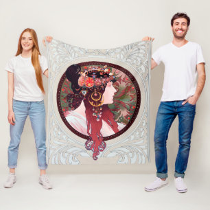 Couverture Polaire Alphonse Mucha